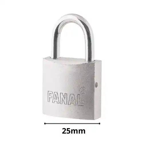Candado 25mm Plata Fanal