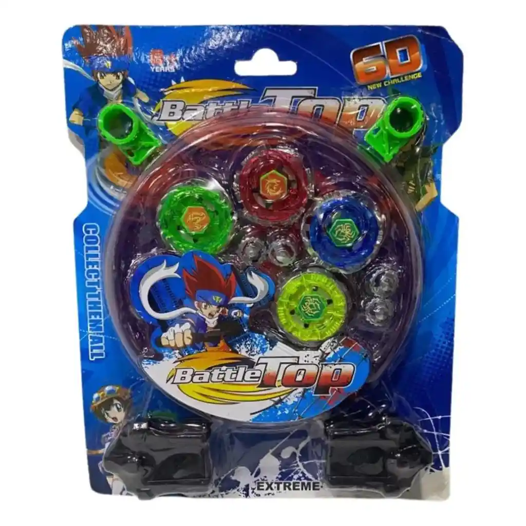 Estadio De Batalla Beyblade Generico +dos Beyblade Juguete