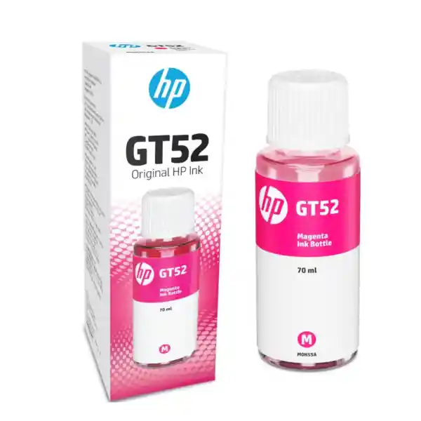 Hp Botella De Tinta Gt52 Magenta Original M0h55al