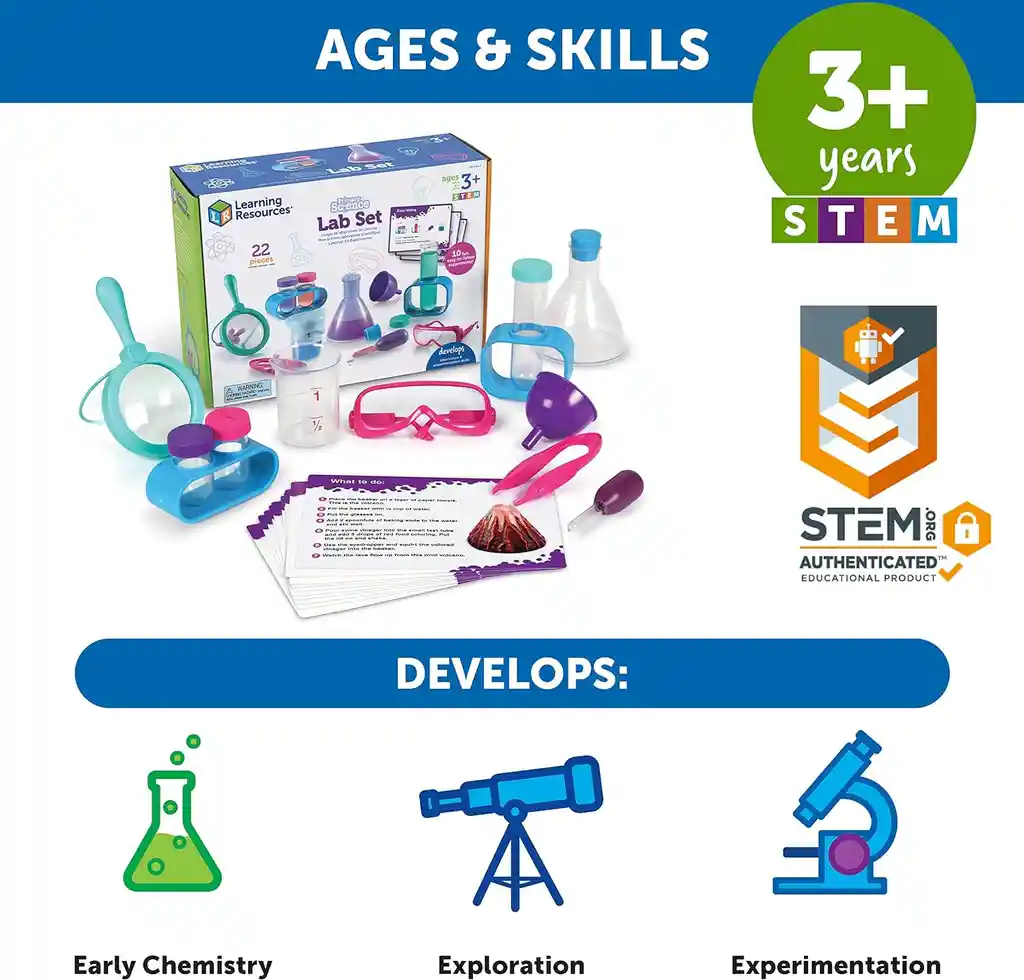 Set De Laboratorio De Ciencias Juego Stem Experimentos Niños