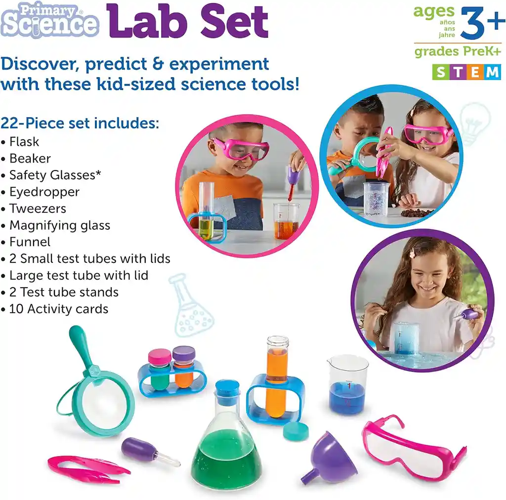 Set De Laboratorio De Ciencias Juego Stem Experimentos Niños