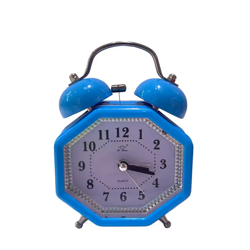 Reloj Despertador Campana Octagonal