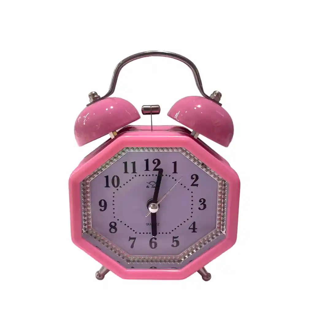 Reloj Despertador Campana Octagonal