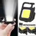 Mini Linterna 3 Modos De Luz Potente, Recargable Usb, Iman Llavero, Destapador