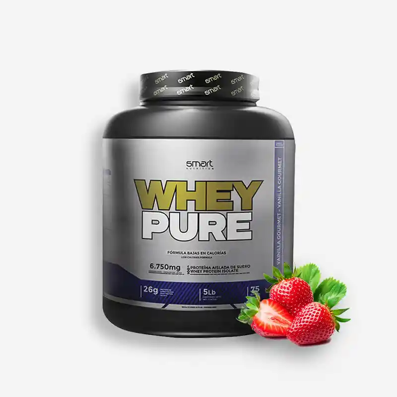 Whey Pure Fresa 5lb/2270gr Smart Nutrition