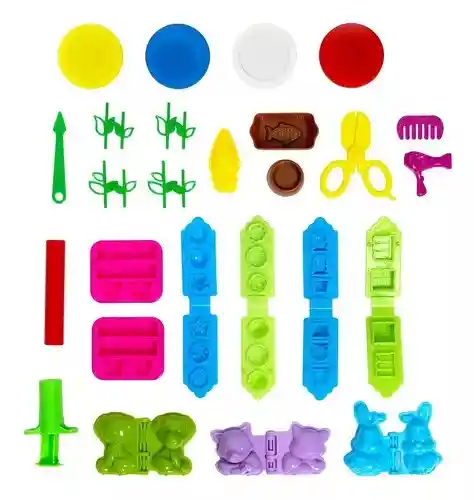 Set Plastilina Jardin Mascotas Juguetes Didactico Sensorial