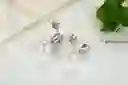 Aretes Elegantes Para Mujer Perla Fabricados En Plata 925