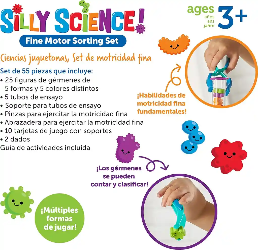 Juego De Clasificación Y Motricidad Fina Niños Niñas
