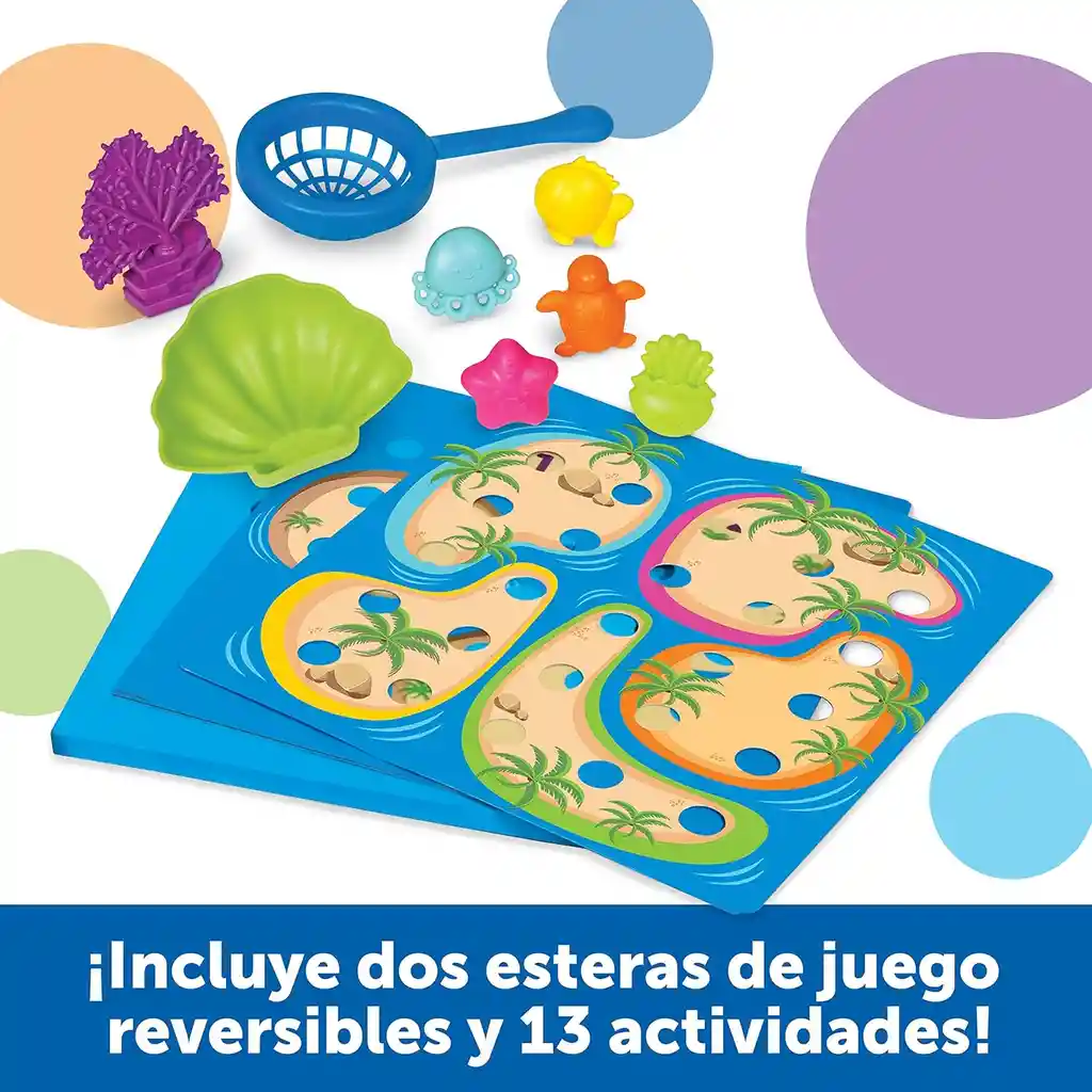 Juego De Clasificación Y Motricidad Fina Bajo Del Mar Niños