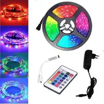 Cinta Luz Led Control Remoto Rgb 5 Metros Con Control