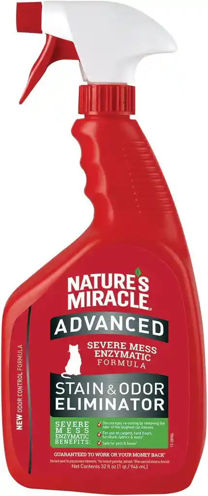 Natures Miracle Advance Removedor Avanzado De Olores Y Manchas Gato