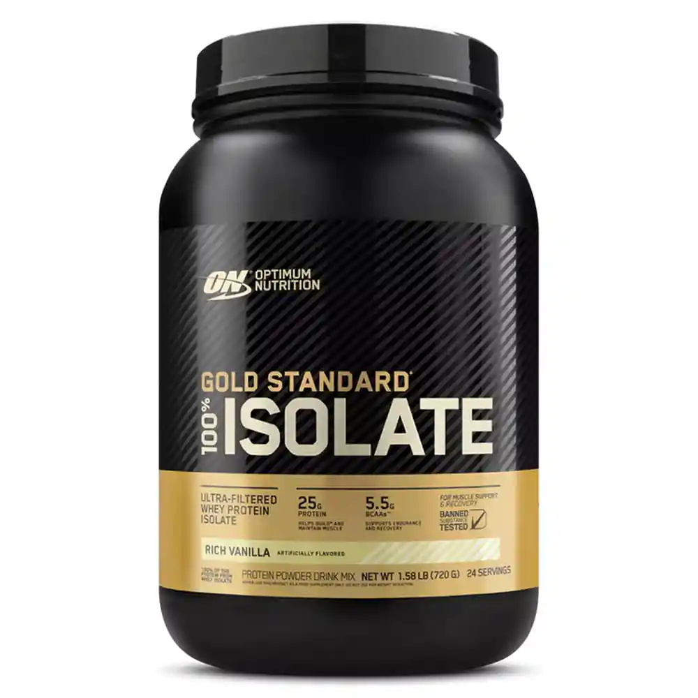 Gold Standard 100% Isolate Optimum Nutrition Vainilla 1.6lb