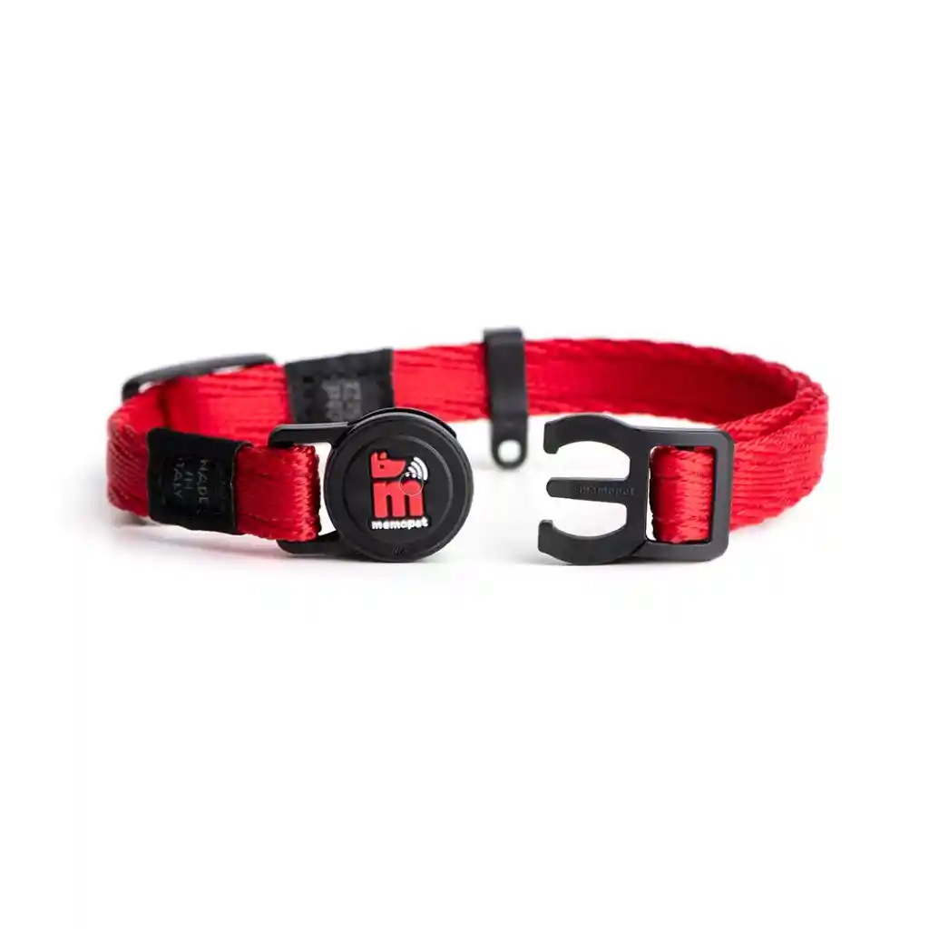 Collar Memopet Poliester Color Rojo L