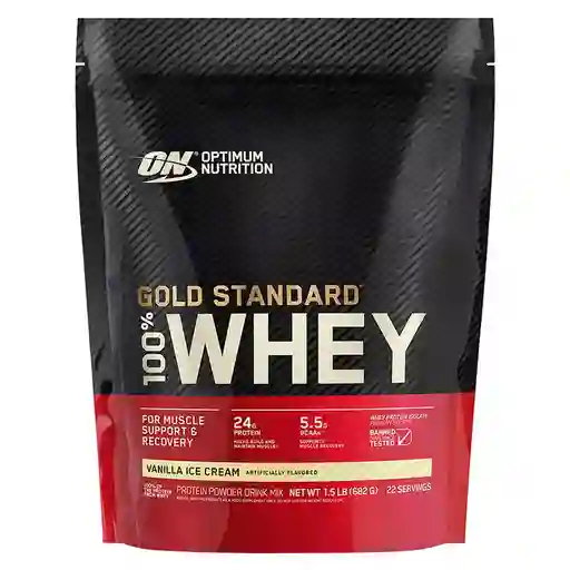 Gold Standard 100% Whey Optimum Nutrition Vainilla Ice Cream 1.5lb