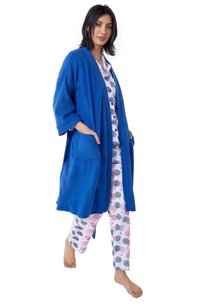 Levantadora Mujer Polar Santana Azul Rey Talla L/xl