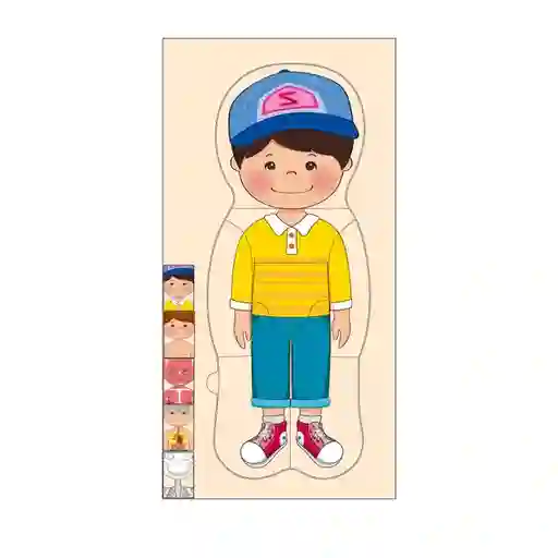 Puzzle Rompecabezas De Vestir Educativo Cuerpo Humano Niño