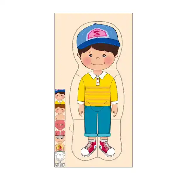 Puzzle Rompecabezas De Vestir Educativo Cuerpo Humano Niño