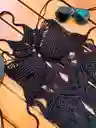 Vestido Luxury Ref Mykonos En Macramé Color Negro