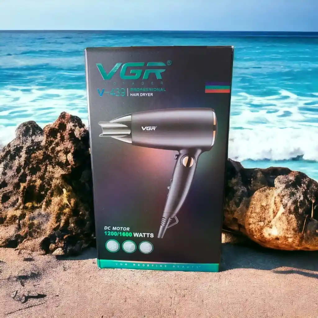 Secador Viajero Vgr V-439 Professional Hair Dryer 1600 Watts