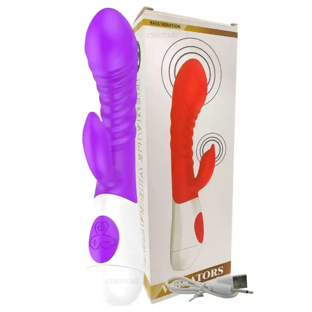 Vibrador Consolador Doble Estimulación Clítoris Y Punto G Bass