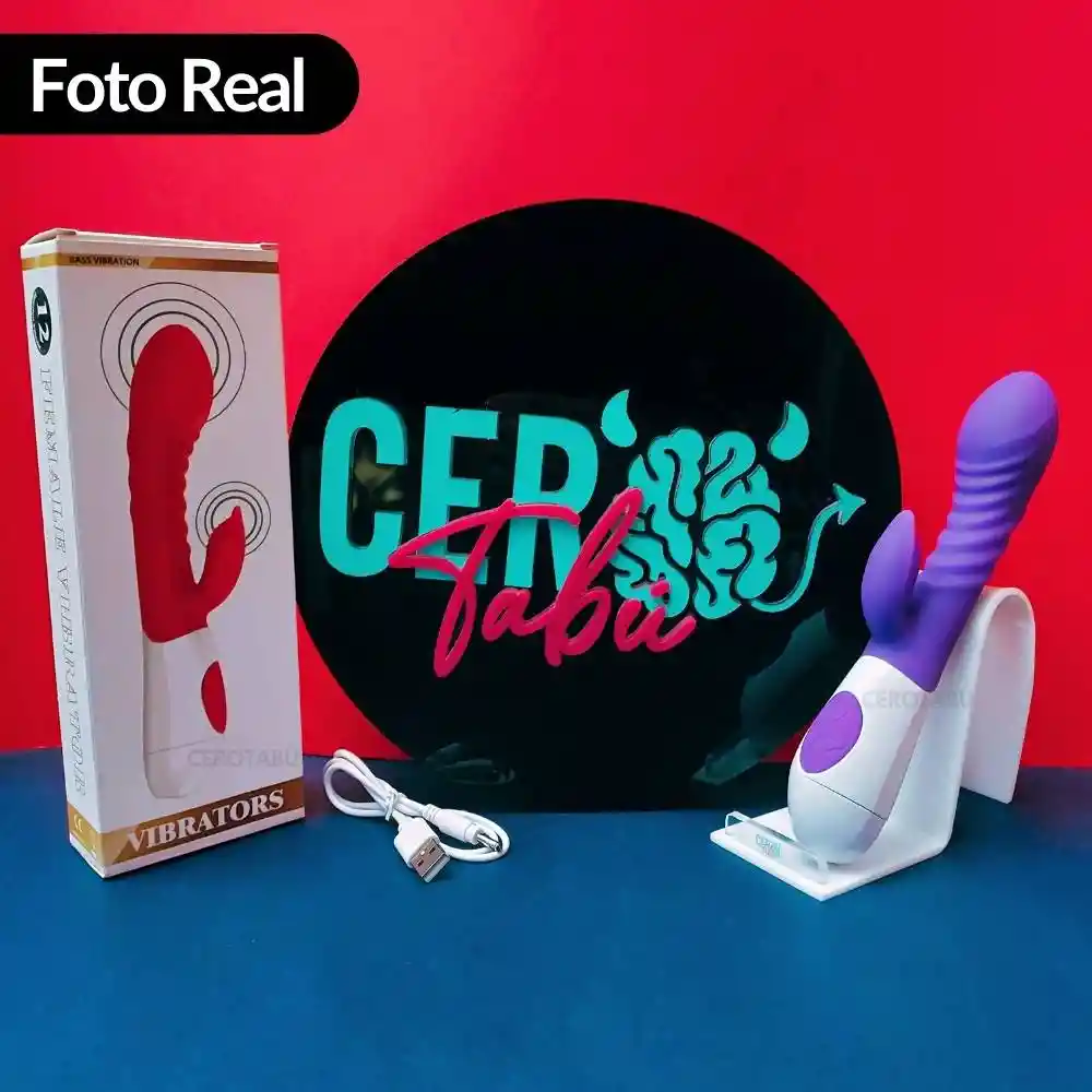 Vibrador Consolador Doble Estimulación Clítoris Y Punto G Bass