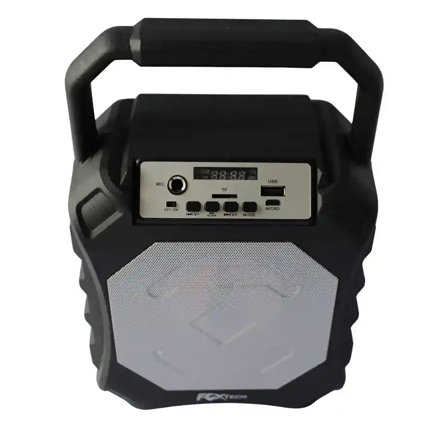 Radio Parlante Recargable Bluetooth Fox Tech Micrófono 10w