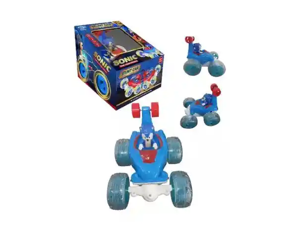 Carro Control Remoto Sonic 360 Loco Luz Recargable Juguete