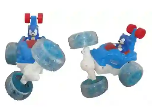 Carro Control Remoto Sonic 360 Loco Luz Recargable Juguete