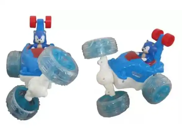 Carro Control Remoto Sonic 360 Loco Luz Recargable Juguete