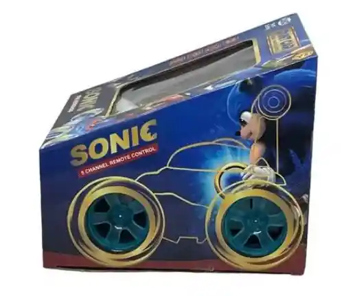 Carro Control Remoto Sonic 360 Loco Luz Recargable Juguete