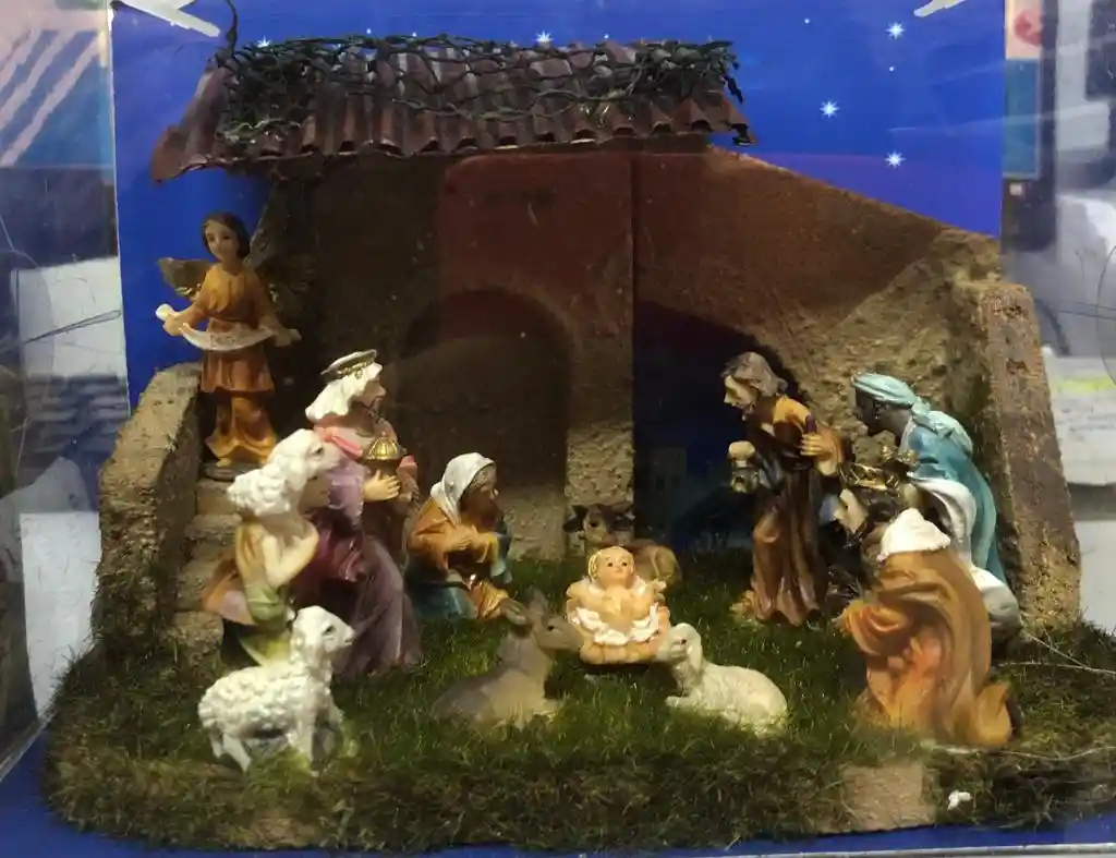 Pesebre Santini 11 Piezas Casa Pasto Navidad Original Ref063-490087