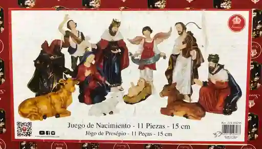 Pesebre Santini Juego Nacimiento 11 Piezas 15cm Navidad Original Ref024-494296