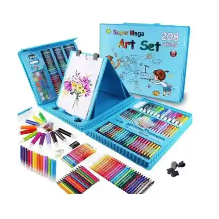 Set De Arte 208 Piezas Maleta Dibujo Creativo