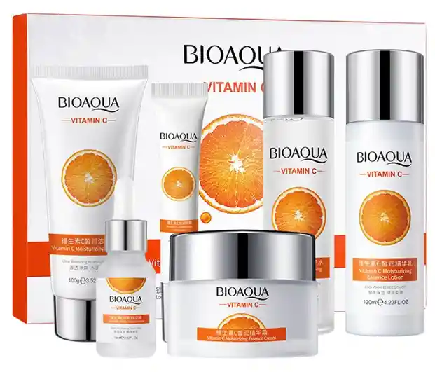 Kit Vitamina C Facial Bioaqua X 6 Antienvejecimiento