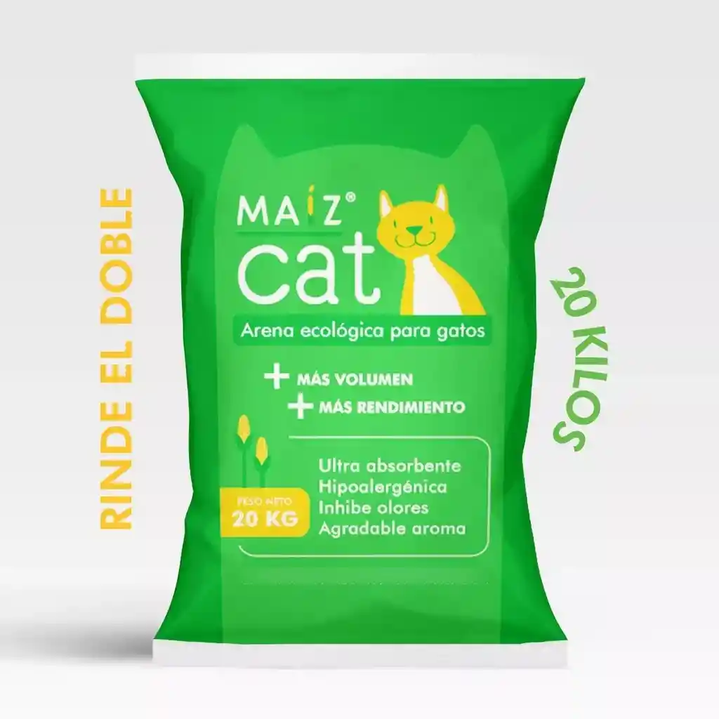 Maiz Cat Arena Ecológica X20kg