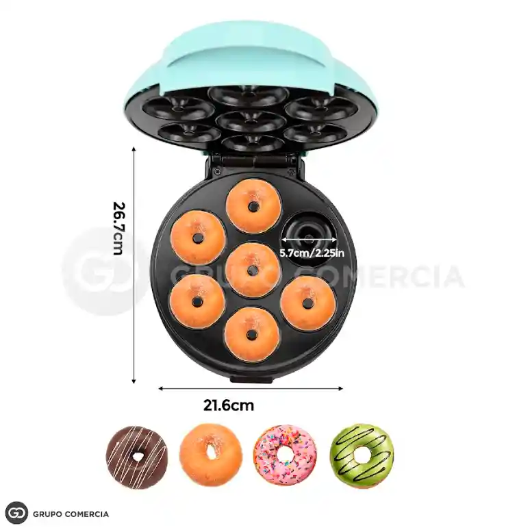 Máquina Antiadherente Para Repostería En Casa 7 Mini Donas