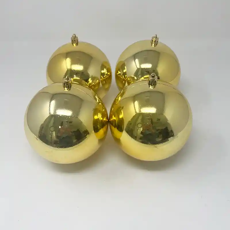 Bola Brillante 12cm X 4pc Dorada