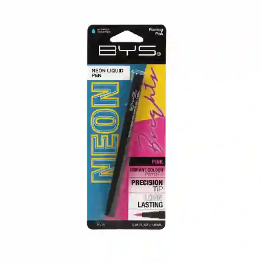 Bys Delineador Neon Liquido Pen Flaming Pink 1.8ml