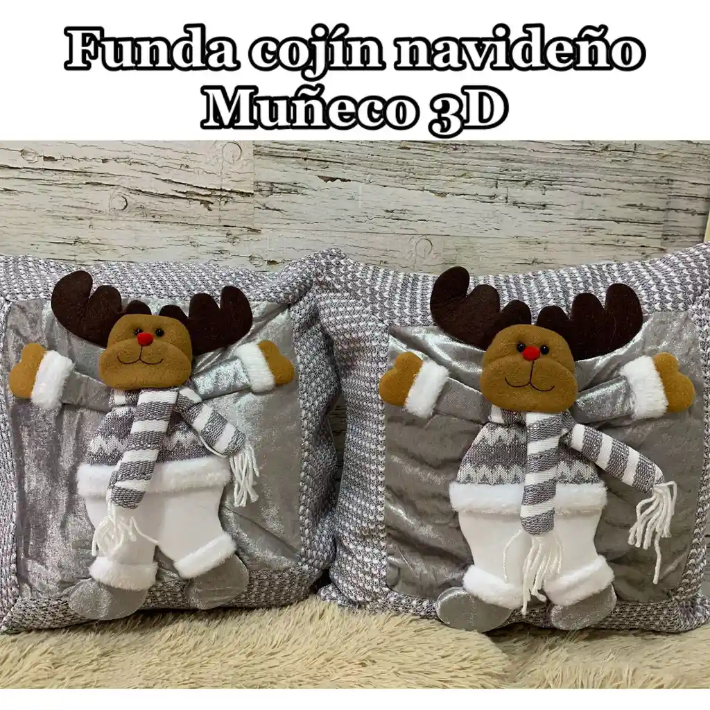 Funda De Cojin Navideño