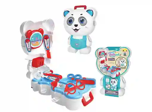 Maletin Panda Set Doctor Para Niños