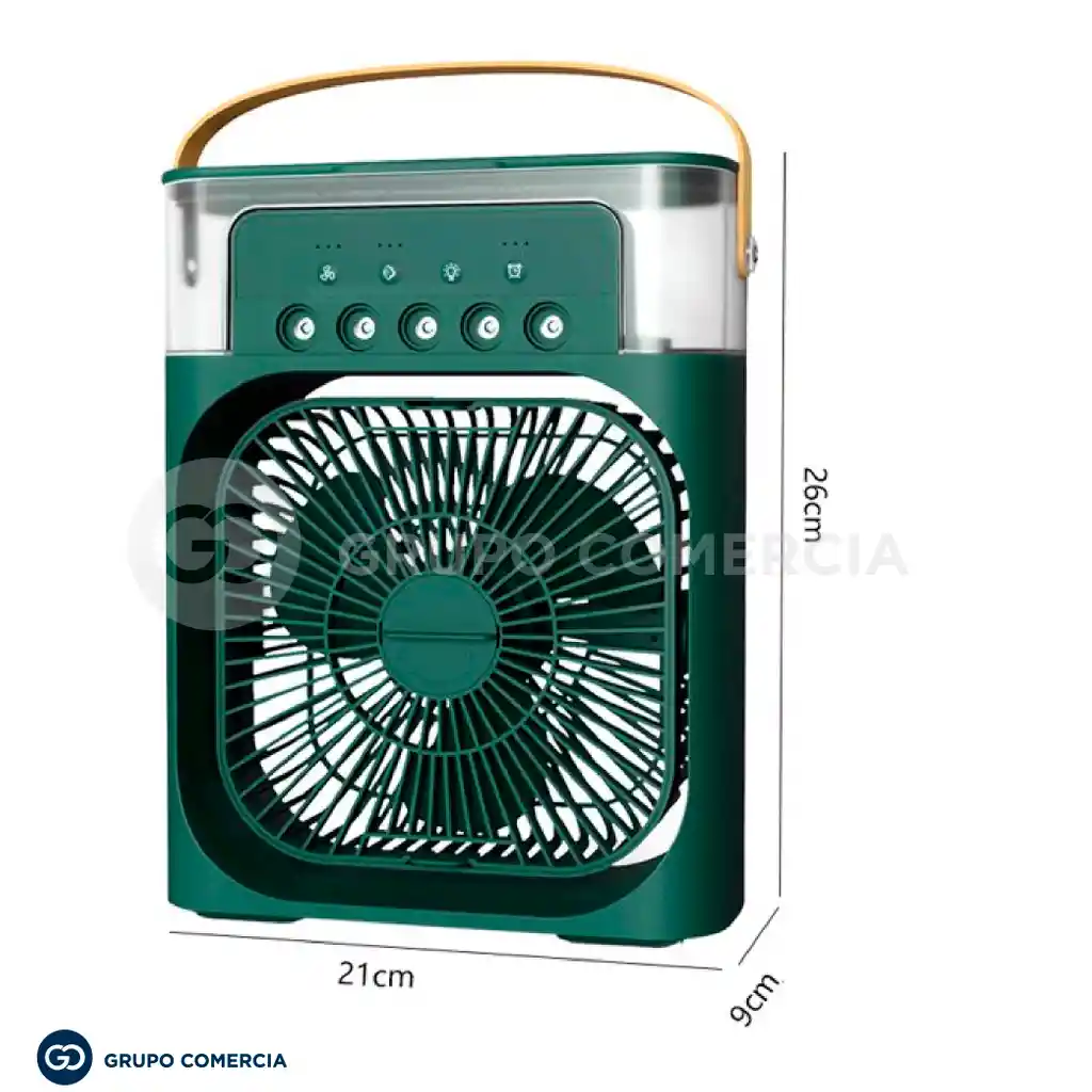 Ventilador Humidificador Ajustable Con Luz Led Portátil