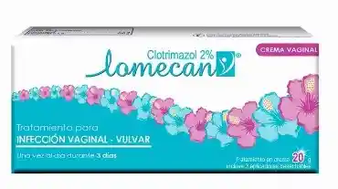 Lomecan (clotrimazol 2 %) 3 Dias 20 G Crema