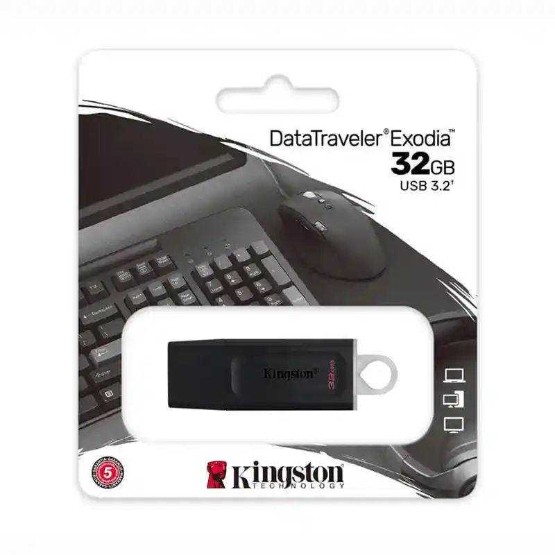 Kingston Memoria Usb Datatraveler 32gb 3.2 Negro