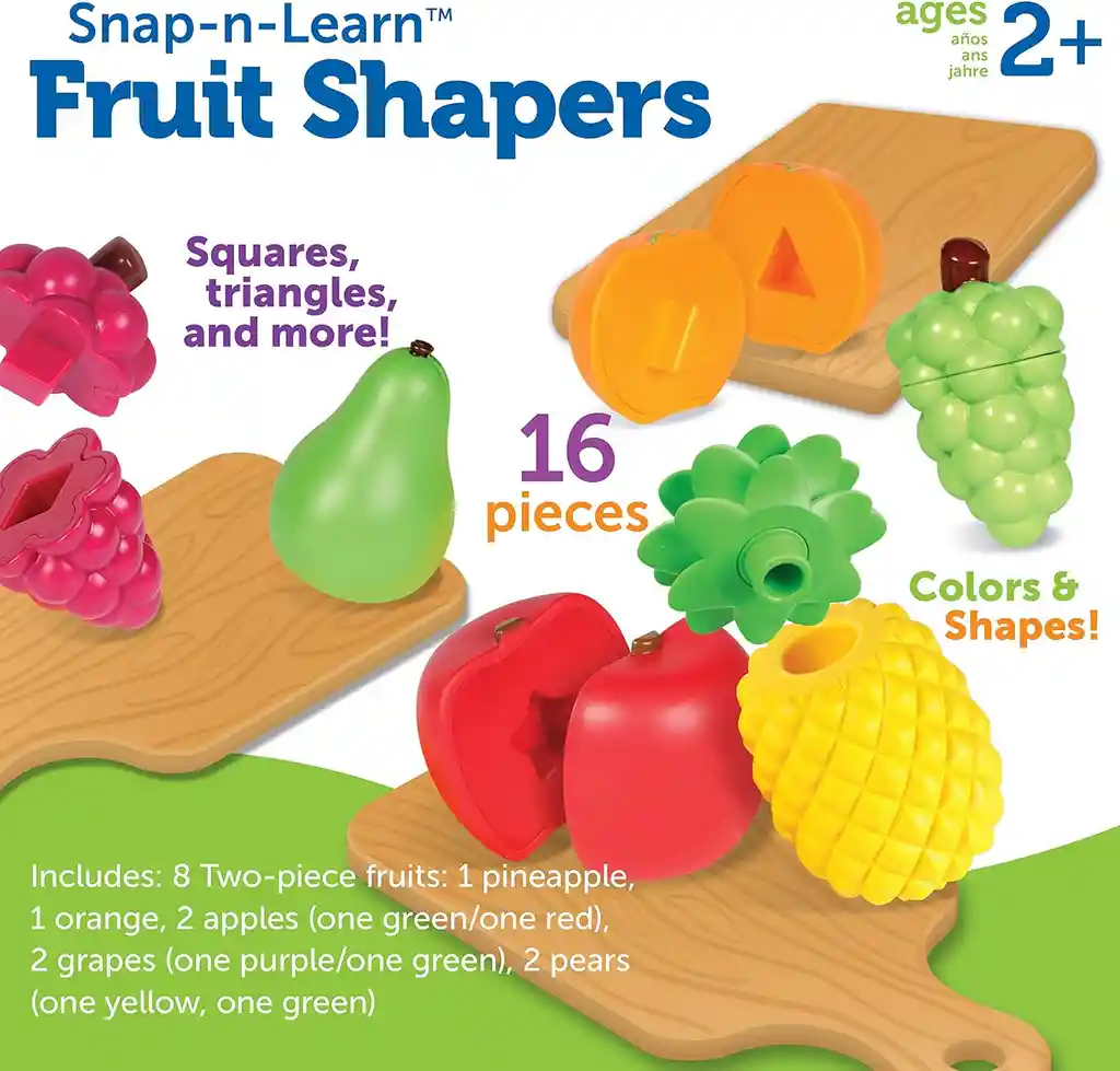 Juego Sensorial Frutas Formas Y Colores Motricidad Niños