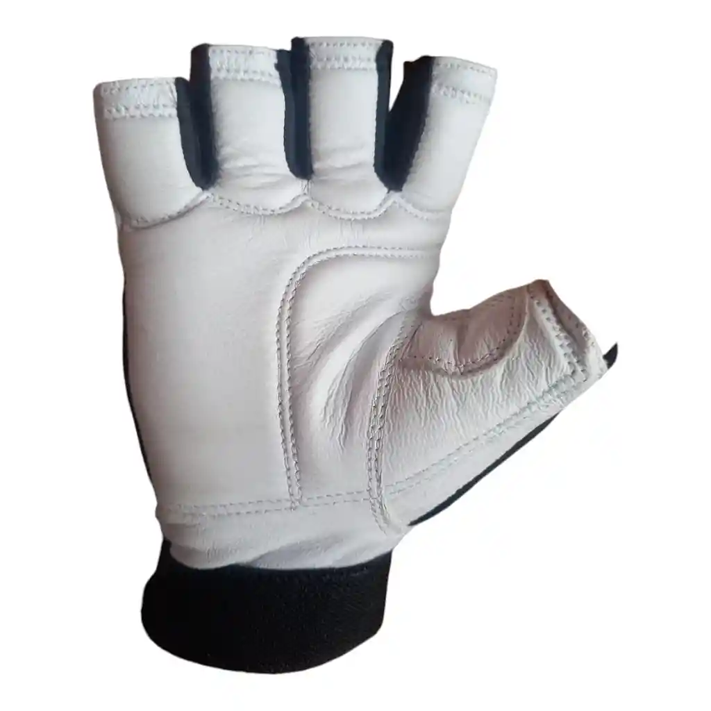 Guantes Para Pesas Cuero Talla: S Gimnasio Bicicleta Para Dama - Blanco - Forza