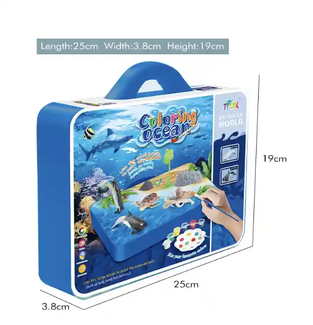 Kit De Pintura 3d De Oceano , Juguete Educativo Niños