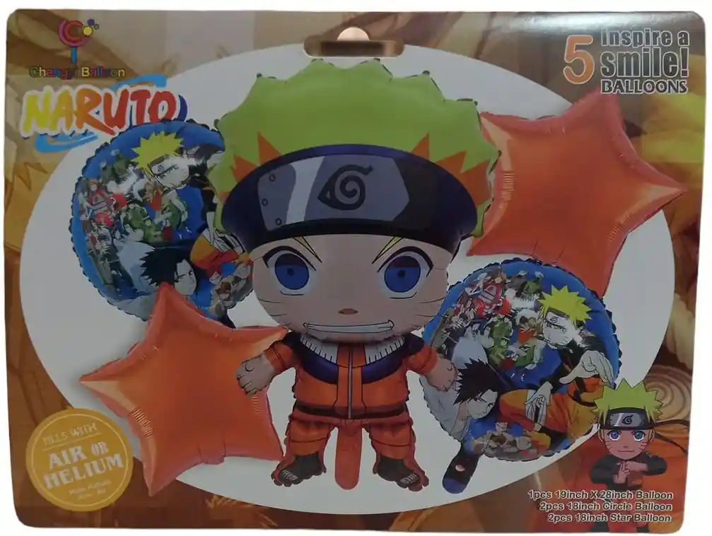 Naruto Globos Metalizados