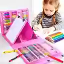 Set Artistico Infantil 208 Piezas Rosado