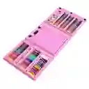Set Artistico Infantil 208 Piezas Rosado