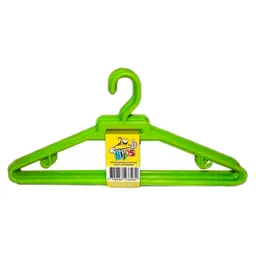 Gancho Plástico Para Ropa Nijos X 10 Unidades Pequeño Verde